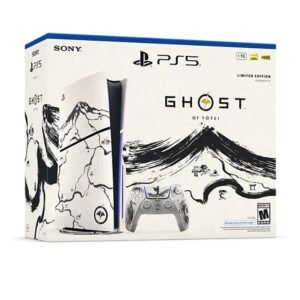 Sony PlayStation 5 Slim Disc Edition Console – Ghost of Yotei Black Limited Edition Bundle