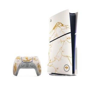 Sony PlayStation 5 Slim Disc Edition Console – Ghost of Yotei Gold Limited Edition Bundle (Without Box)