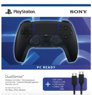 Sony DualSense Wireless Controller Midnight Black + USB Gamepad (PS5, PC) – Brand New